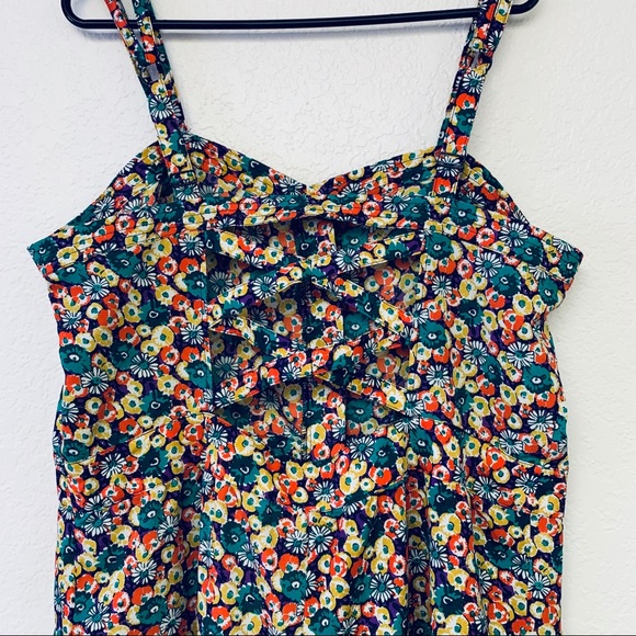 Double Strap Floral Romper - Picture 6 of 7